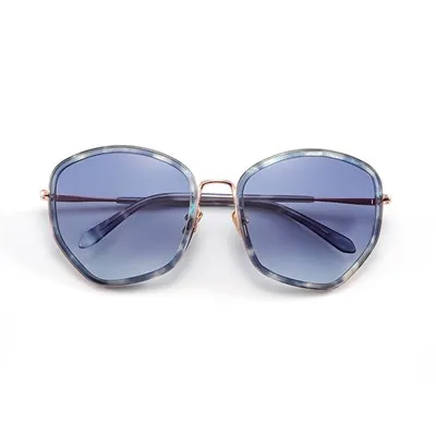 Céimseata Oversized Miotal Sunglasses Mná